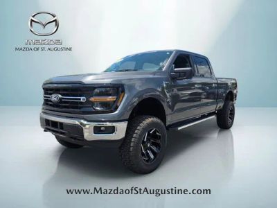 2025 Ford F-150 XLT in Gray — front three-quarter view