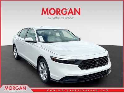 2026 Honda Accord Sedan LX in Platinum White Pearl — front three-quarter view