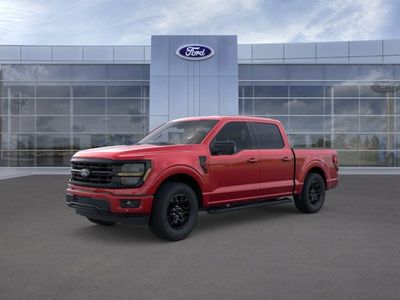 2026 Ford F-150 in RR Red — front three-quarter view