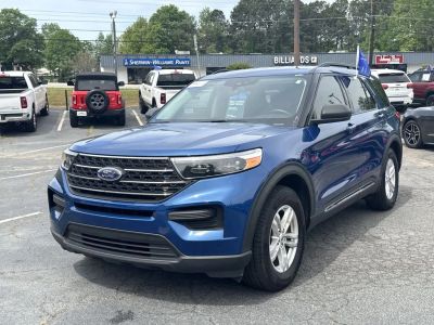 2020 Ford Explorer — rear three-quarter view