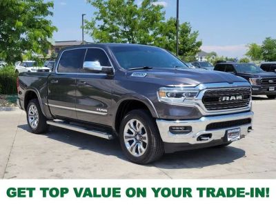 2024 RAM 1500 Limited in Granite Crystal Metallic Clearcoat — front three-quarter view