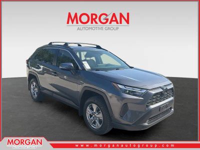 2023 Toyota RAV4 XLE in Magnetic Gray Metallic — front three-quarter view