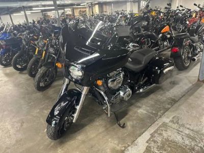 2024 Indian Motorcycle® Chieftain® Black Metallic — front three-quarter view