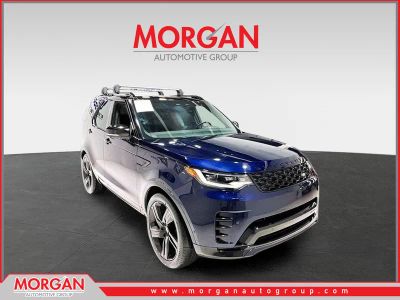 2023 Land Rover Discovery HSE R-Dynamic in Portofino Blue Metallic — front three-quarter view