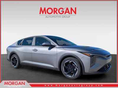 2025 Kia K4 EX in Steel Gray — front three-quarter view