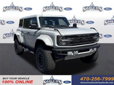 2026 Ford Bronco Raptor in White — front three-quarter view