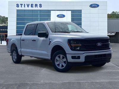 2026 Ford F-150 XLT in White — front three-quarter view