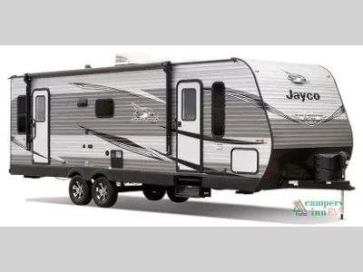 2021 Jayco Jay Flight SLX in White — front three-quarter view
