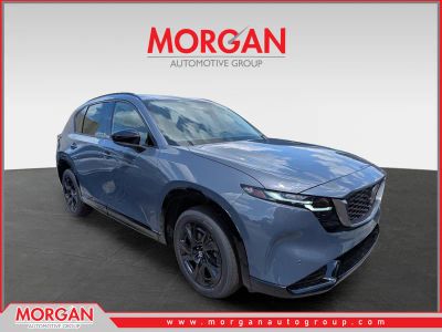 2026 Mazda CX-5 2.5 S Premium Plus in Polymetal Gray Metallic — front three-quarter view