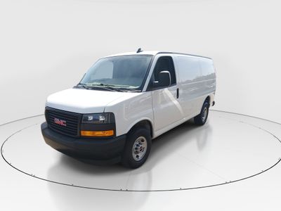 2023 GMC Savana Cargo Van — rear three-quarter view