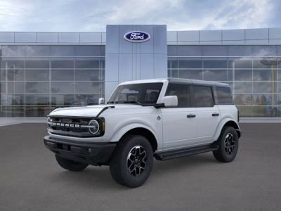 2026 Ford Bronco in YZ White — front three-quarter view