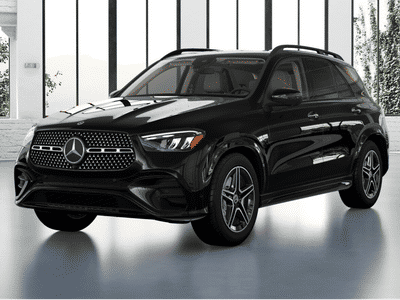 2026 Mercedes-Benz GLE 350 in Obsidian Black Metallic — front three-quarter view