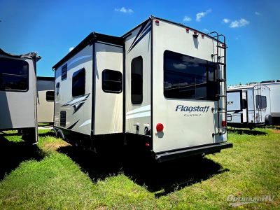 2021 Forest River Flagstaff Classic — rear three-quarter view
