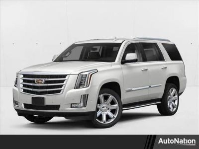 2019 Cadillac Escalade Base in Crystal White Tricoat — front three-quarter view