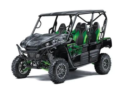 2025 Kawasaki Teryx4™ S LE Cypher Camo Gray — front three-quarter view