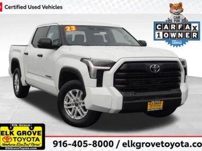 2023 Toyota Tundra SR5 in White — front three-quarter view