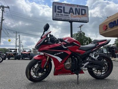 2022 Honda® CBR500R ABS — front three-quarter view