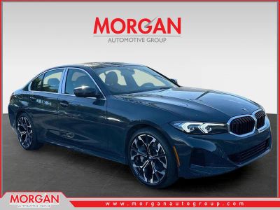 2026 BMW 3 Series 330i in Gray — front three-quarter view