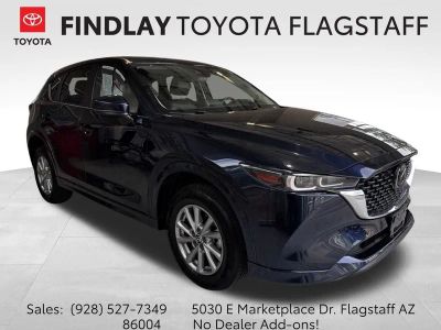 2025 Mazda Mazda CX-5 2.5 S Preferred Package in Deep Crystal Blue Mica — front three-quarter view