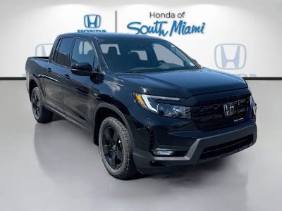 2026 Honda Ridgeline Black Edition in Crystal Black Pearl — front three-quarter view