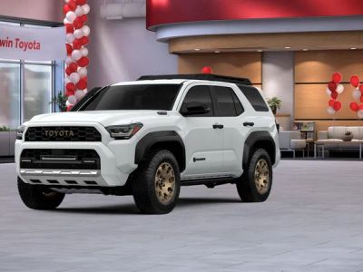 2026 Toyota 4Runner i-FORCE MAX Trailhunter in Ice Cap — front three-quarter view