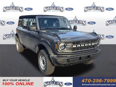 2026 Ford Bronco Base in Gray — front three-quarter view