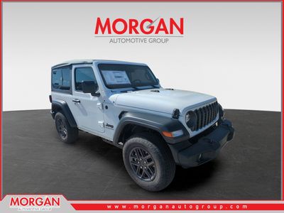 2026 Jeep Wrangler Sport S in White — front three-quarter view