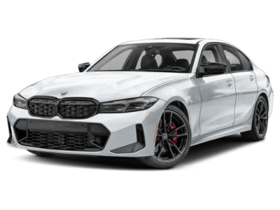 2026 BMW 3 Series M340i NA in Alpine White — front three-quarter view