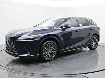 2026 Lexus RX 350 LUXURY AWD in Nightfall Mica — front three-quarter view