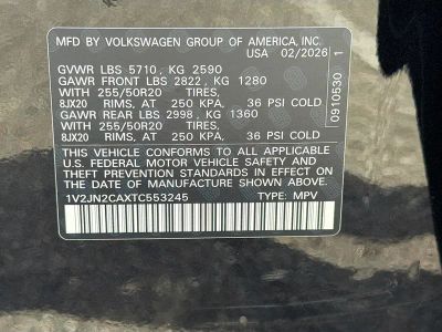 2026 Volkswagen Atlas — photo 44 view