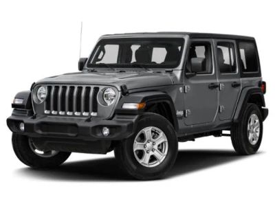 2020 Jeep Wrangler Unlimited Sport in Mojito! Clearcoat — front three-quarter view