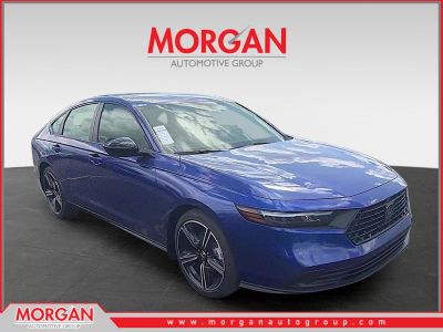 2026 Honda Accord Hybrid Sport in Still Night Pearl — front three-quarter view