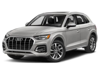 2022 Audi Q5 S line Premium Plus in Silver — front three-quarter view