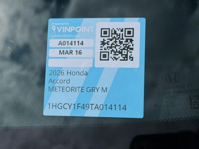 2026 Honda Accord Sedan — photo 27 view