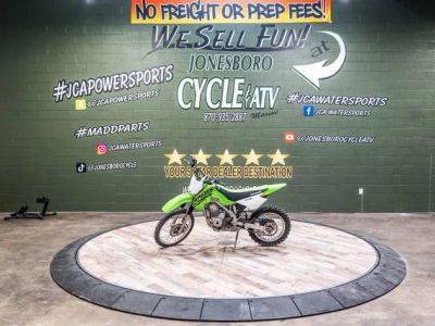 2021 Kawasaki KLX®140R L — front three-quarter view