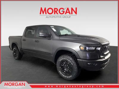 2026 Ram 1500 Rebel in Gray — front three-quarter view