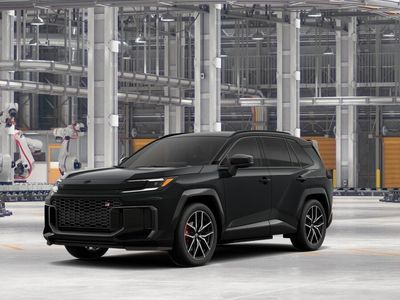 2026 Toyota RAV4 Plug-in Hybrid GR SPORT in Midnight Black Metallic — front three-quarter view