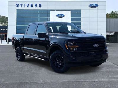 2026 Ford F-150 XLT in Black — front three-quarter view