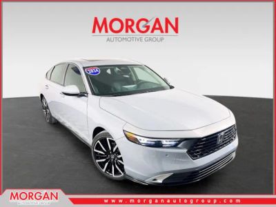 2024 Honda Accord Hybrid Touring in Gray — front three-quarter view
