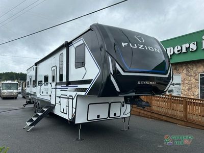 2026 Keystone RV Fuzion Impact Edition — front three-quarter view