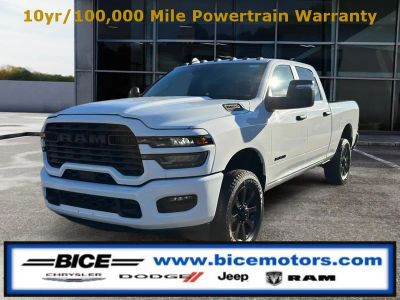 2026 RAM Ram 2500 Big Horn Crew Cab 4x4 in Bright White Clear-Coat Exterior Paint — front three-quarter view