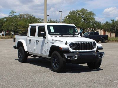 2026 Jeep Gladiator 85th Anniversary Edition in Bright White Clear-Coat Exterior Paint — front three-quarter view