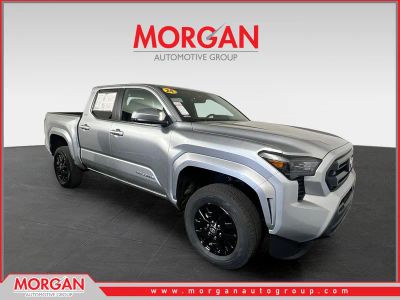 2024 Toyota Tacoma SR5 in Celestial Silver Metallic — front three-quarter view