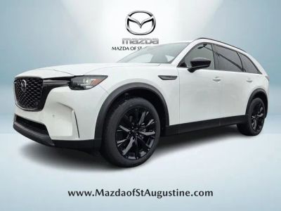 2026 Mazda CX-90 3.3 Turbo Premium in White — front three-quarter view