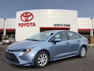 2024 Toyota Corolla LE in Celestite — front three-quarter view