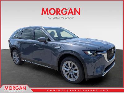 2026 Mazda CX-90 Premium Plus in Polymetal Gray Metallic — front three-quarter view