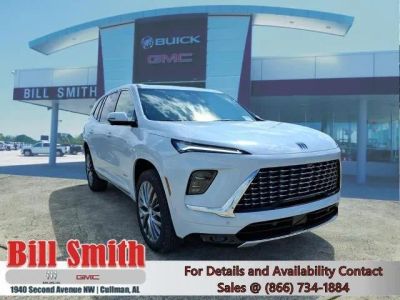 2026 Buick Enclave Avenir in Iridescent White Tricoat — front three-quarter view