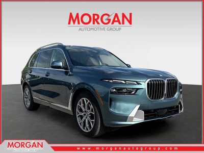 2026 BMW X7 xDrive40i in Blue Ridge Mountain Metallic — front three-quarter view