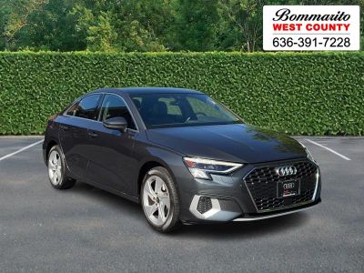 2023 Audi A3 Premium Plus 40 TFSI quattro in Manhattan Gray Metallic — front three-quarter view