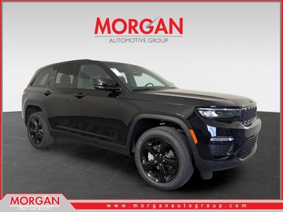 2025 Jeep Grand Cherokee Limited in Black — front three-quarter view